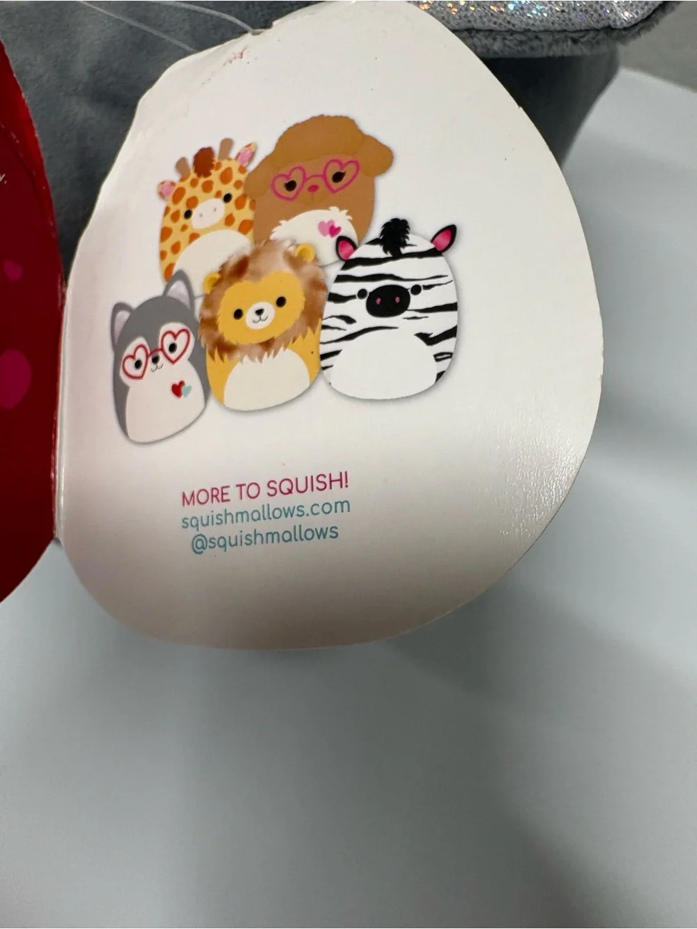 Squishmallow Official Kellytoy Valentines Soft Plush - Ryan the Husky